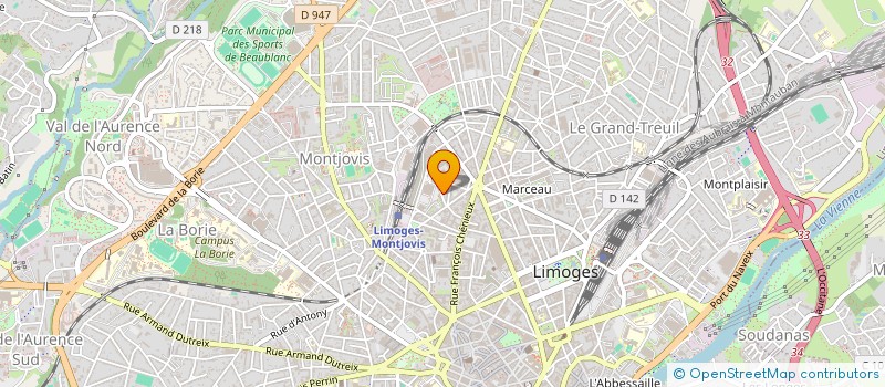 localisation de l'entreprise SYNDICAT COPROPRIETE ENCOMBE VINEUSE à LIMOGES