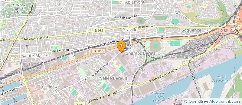 localisation de l'entreprise SYNDICAT COPROPRIETE ENSEMBLE IMMOBILIER à LE HAVRE