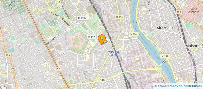 localisation de l'entreprise SYNDICAT COPROPRIETE FELIX FAURE  VITRY-SUR-SEINE