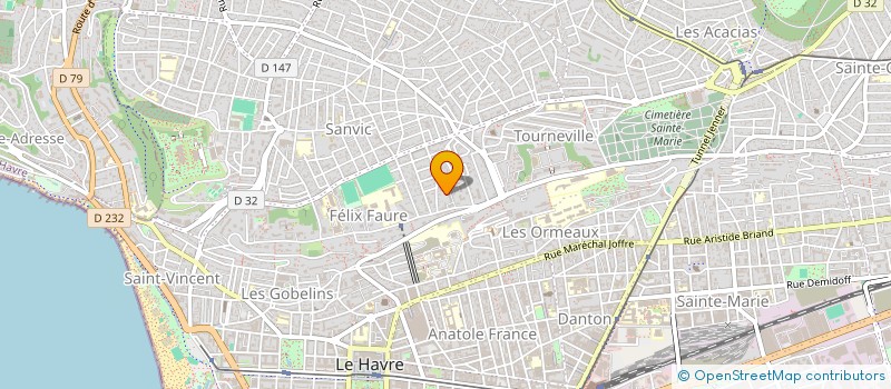 localisation de l'entreprise SYNDICAT COPROPRIETE FELIX FAURE à LE HAVRE