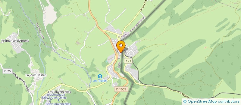 localisation de l'entreprise SYNDICAT COPROPRIETE FERME MIDOL  LES ROUSSES