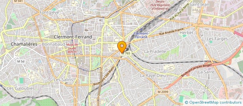 localisation de l'entreprise SYNDICAT COPROPRIETE FLEURY 2  CLERMONT-FERRAND