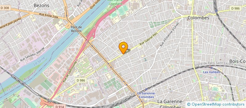localisation de l'entreprise SYNDICAT COPROPRIETE GABRIEL PERI à COLOMBES