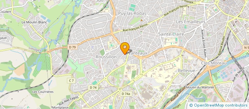 localisation de l'entreprise SYNDICAT COPROPRIETE GUE DE VERTHAMONT à LIMOGES