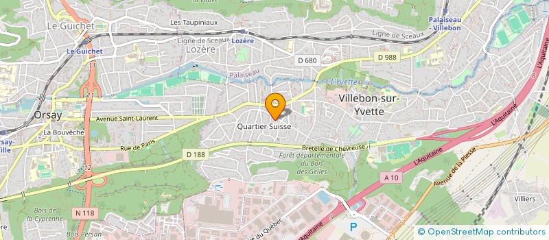 localisation de l'entreprise SYNDICAT COPROPRIETE HAUTS DE VILLEBON  VILLEBON-SUR-YVETTE