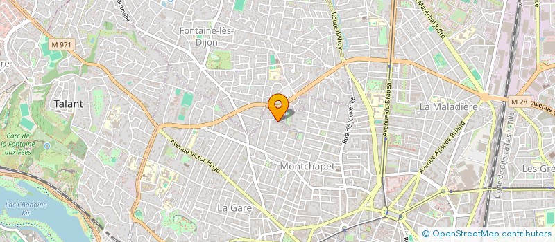 localisation de l'entreprise SYNDICAT COPROPRIETE HAUTS MONTCHAPET  DIJON