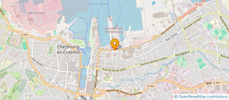 localisation de l'entreprise SYNDICAT COPROPRIETE HOTEL ATLANTIQUE  CHERBOURG-EN-COTENTIN