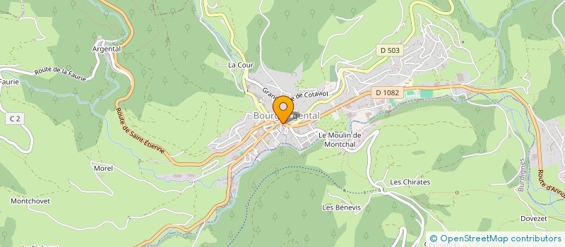 localisation de l'entreprise SYNDICAT COPROPRIETE  ILOT MAIRIE  BOURG-ARGENTAL