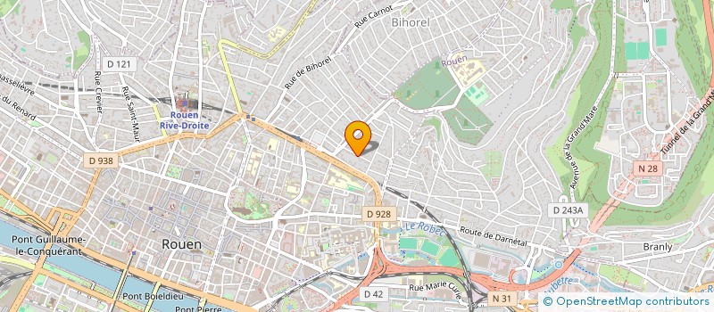 localisation de l'entreprise SYNDICAT COPROPRIETE IMM 13 RUE DIEUTRE à ROUEN