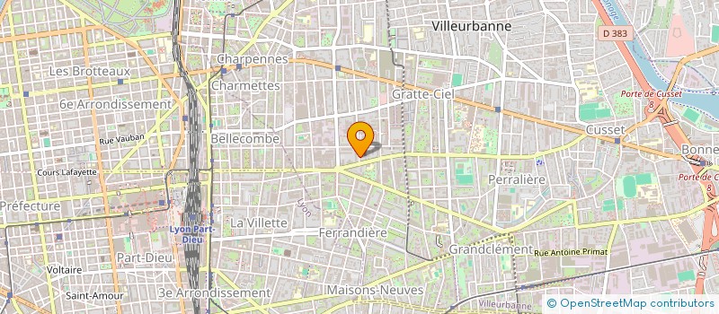 localisation de l'entreprise SYNDICAT COPROPRIETE IMM 99 R H KAHN  VILLEURBANNE