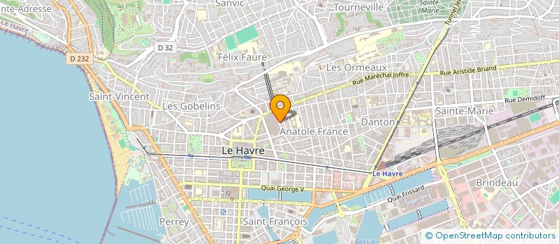 localisation de l'entreprise SYNDICAT COPROPRIETE IMM CALBRIX PLANES à LE HAVRE