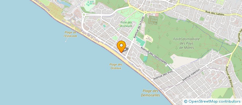 localisation de l'entreprise SYNDICAT COPROPRIETE IMMEUBLE ATLANTIQUE à SAINT-JEAN-DE-MONTS