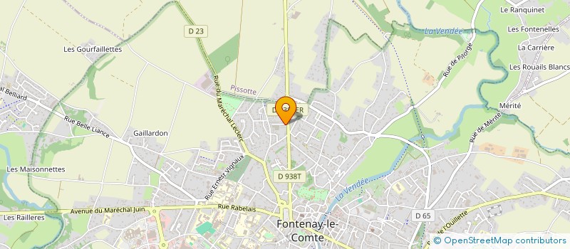 localisation de l'entreprise SYNDICAT COPROPRIETE IMMEUBLE BELLEVUE  FONTENAY-LE-COMTE