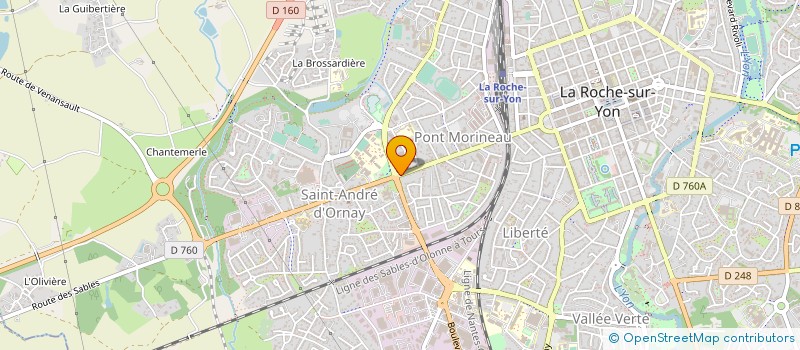 localisation de l'entreprise SYNDICAT COPROPRIETE IMMEUBLE HERMITAGE à LA ROCHE-SUR-YON