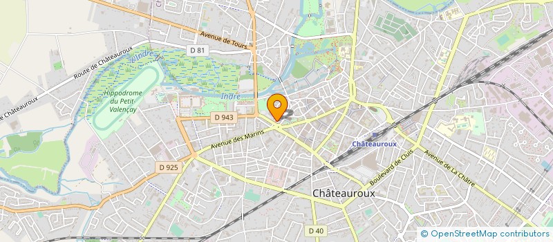 localisation de l'entreprise SYNDICAT COPROPRIETE IMMEUBLE LE NAUTILE à CHATEAUROUX