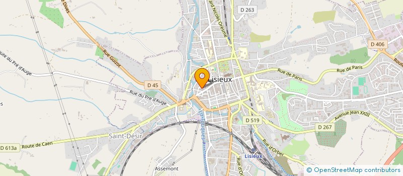 localisation de l'entreprise SYNDICAT COPROPRIETE IMMEUBLE NO 105  LISIEUX