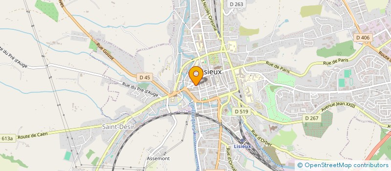 localisation de l'entreprise SYNDICAT COPROPRIETE IMMEUBLE NO 131  LISIEUX