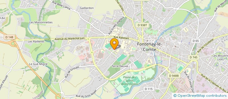 localisation de l'entreprise SYNDICAT COPROPRIETE IMMEUBLE RABELAIS  FONTENAY-LE-COMTE