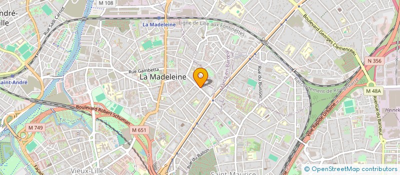 localisation de l'entreprise SYNDICAT COPROPRIETE IMMEUBLE SAINT MAUR à LA MADELEINE