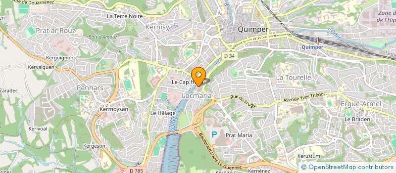 localisation de l'entreprise SYNDICAT COPROPRIETE J B BOUSQUET  QUIMPER