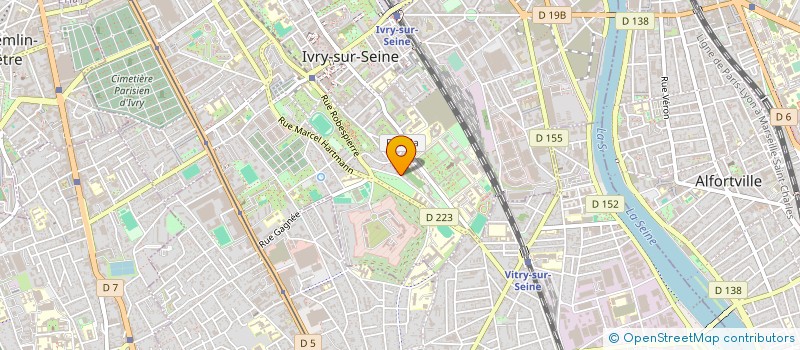 localisation de l'entreprise SYNDICAT COPROPRIETE JEAN BONNEFOIX à IVRY-SUR-SEINE
