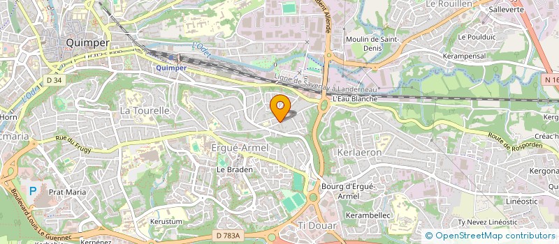 localisation de l'entreprise SYNDICAT COPROPRIETE  KERVIR  QUIMPER