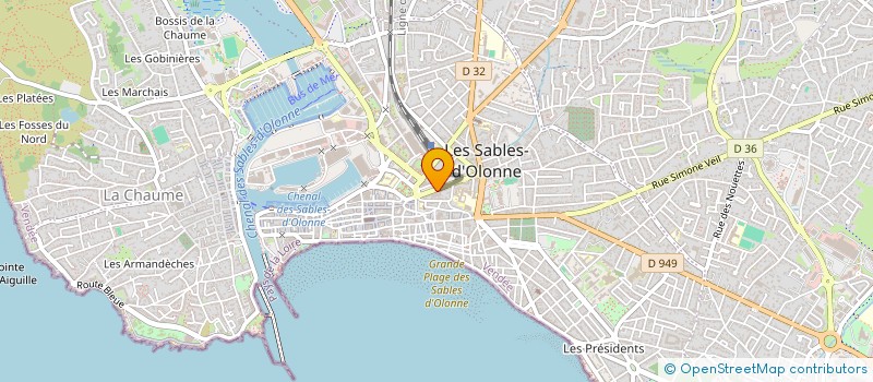 localisation de l'entreprise SYNDICAT COPROPRIETE LA BARRE à LES SABLES D'OLONNE