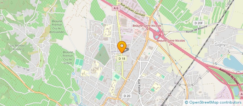 localisation de l'entreprise SYNDICAT COPROPRIETE LA MALADIERE à BEAUNE