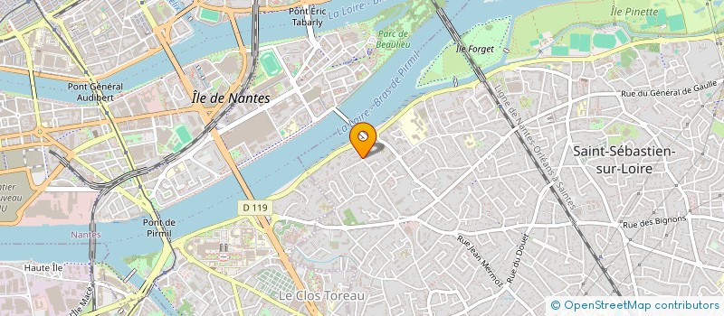 localisation de l'entreprise SYNDICAT COPROPRIETE LA PARENTIERE  SAINT-SEBASTIEN-SUR-LOIRE