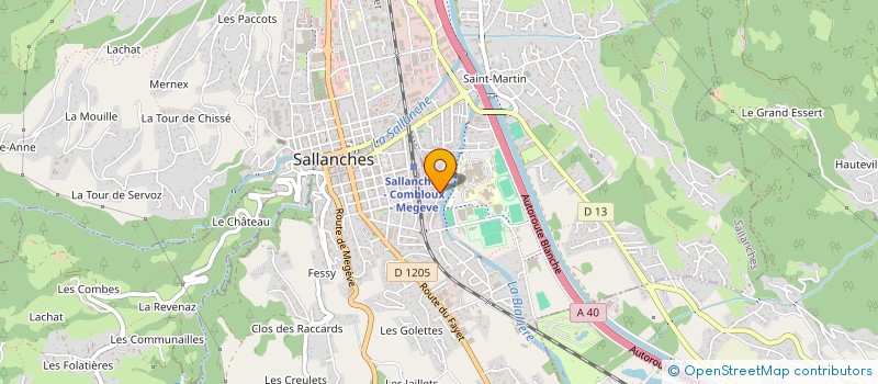 localisation de l'entreprise SYNDICAT COPROPRIETE LA VALLEE BLANCHE  SALLANCHES