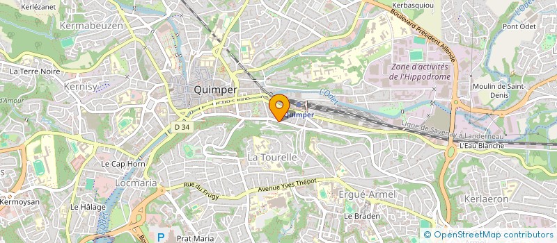 localisation de l'entreprise SYNDICAT COPROPRIETE LAENNEC  QUIMPER