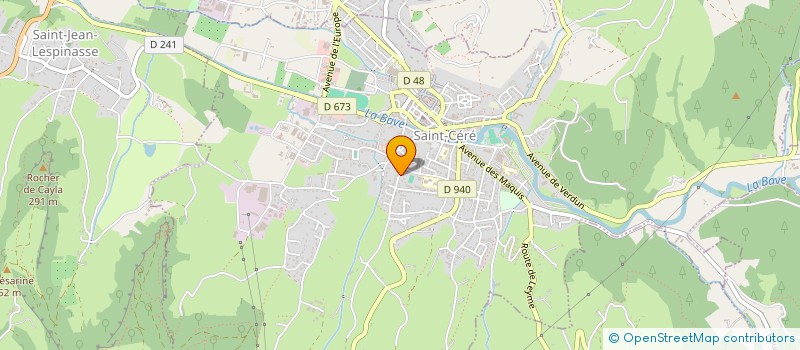 localisation de l'entreprise SYNDICAT COPROPRIETE LAFAGE J CLAUDE  SAINT-CERE