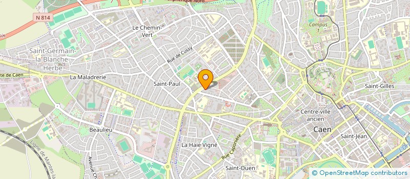 localisation de l'entreprise SYNDICAT COPROPRIETE LANFRANC à CAEN