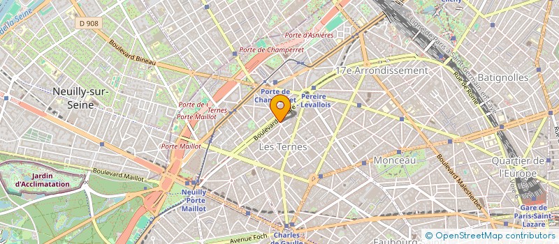 localisation de l'entreprise SYNDICAT COPROPRIETE LAUGIER  PARIS