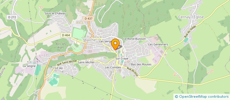 localisation de l'entreprise SYNDICAT COPROPRIETE LE BERZON  MAICHE