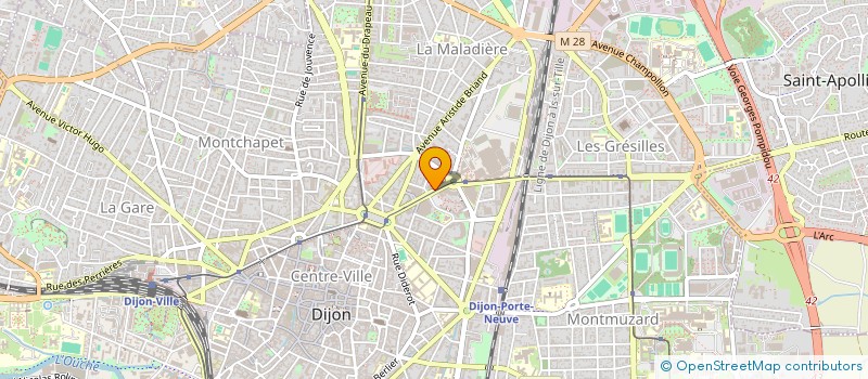 localisation de l'entreprise SYNDICAT COPROPRIETE LE CLEMENCEAU  DIJON