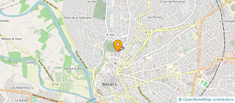 localisation de l'entreprise SYNDICAT COPROPRIETE LE CLUB  BEZIERS