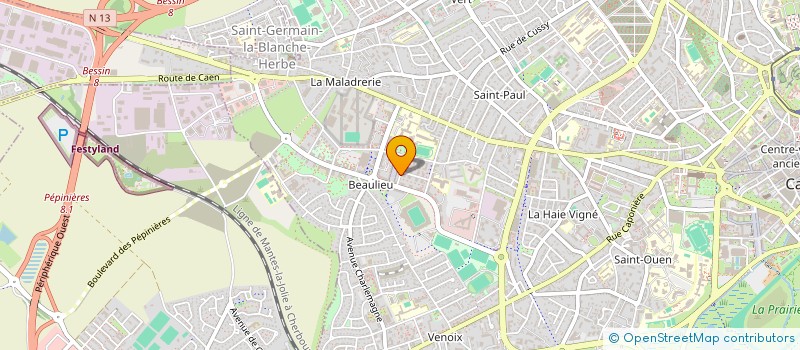 localisation de l'entreprise SYNDICAT COPROPRIETE LE CRISTAL à CAEN
