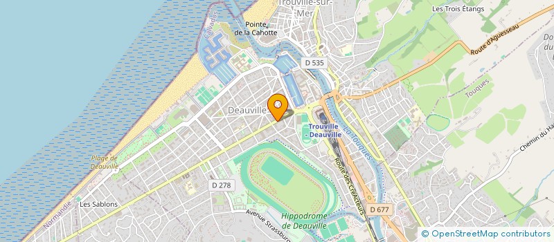 localisation de l'entreprise SYNDICAT COPROPRIETE LE DERBY  DEAUVILLE