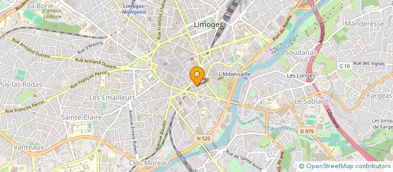 localisation de l'entreprise SYNDICAT COPROPRIETE LE FORUM à LIMOGES