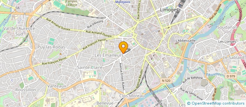 localisation de l'entreprise SYNDICAT COPROPRIETE LE FOUCAUD à LIMOGES