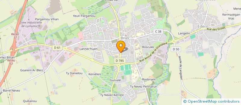 localisation de l'entreprise SYNDICAT COPROPRIETE LE GLYCINES  BRIEC