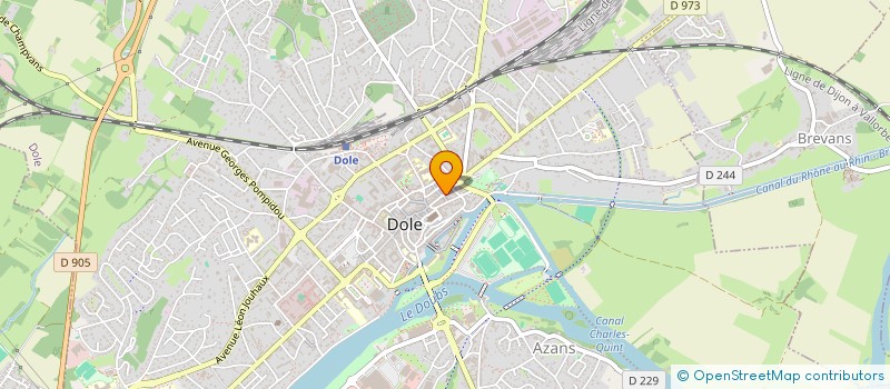 localisation de l'entreprise SYNDICAT COPROPRIETE LE GRILLETON  DOLE