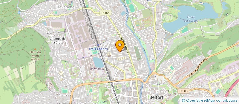 localisation de l'entreprise SYNDICAT COPROPRIETE LE GUILLAUME TELL  BELFORT