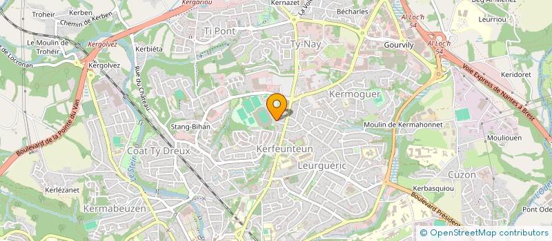 localisation de l'entreprise SYNDICAT COPROPRIETE LE KREISKER  QUIMPER