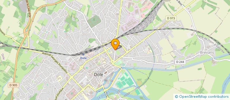 localisation de l'entreprise SYNDICAT COPROPRIETE LE LACUZON  DOLE