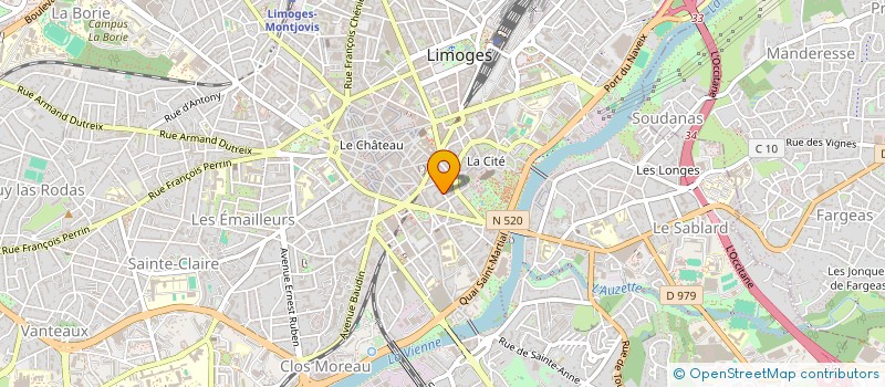localisation de l'entreprise SYNDICAT COPROPRIETE LE PALATIN à LIMOGES