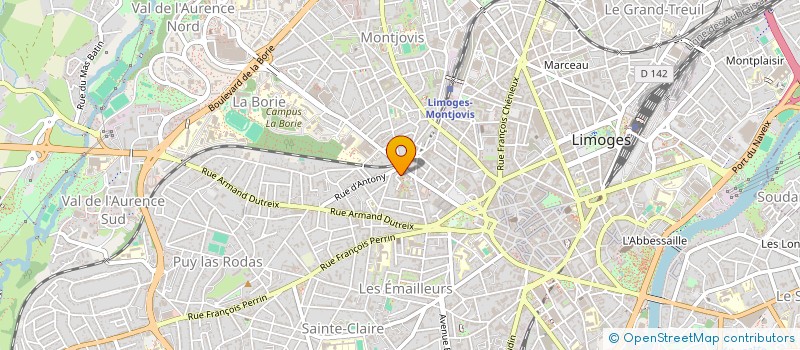 localisation de l'entreprise SYNDICAT COPROPRIETE LE PANORAMIC à LIMOGES
