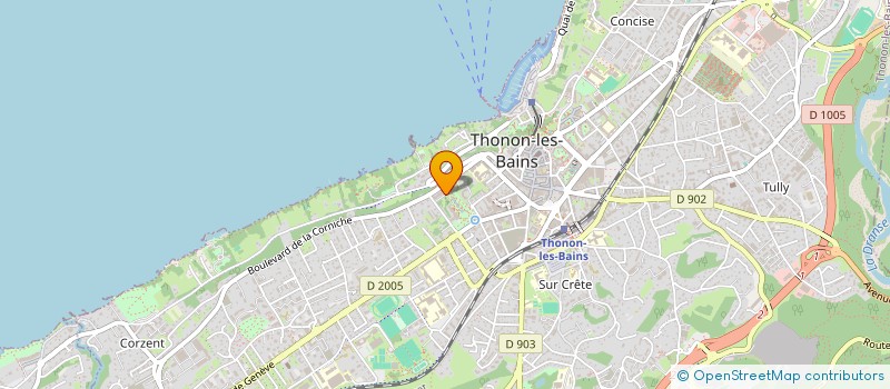 localisation de l'entreprise SYNDICAT COPROPRIETE LE PARC à THONON-LES-BAINS
