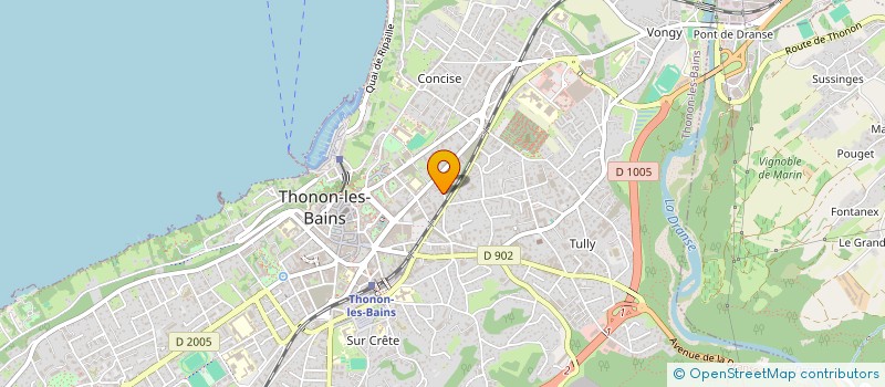 localisation de l'entreprise SYNDICAT COPROPRIETE LE ROSALYS  THONON-LES-BAINS
